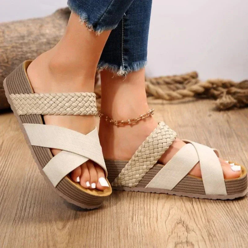 Flore Comfortabele Leren Sandalen – Ondersteunend en Luchtig voor Elke Zomeractiviteit