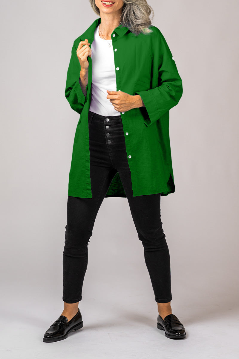 Olivia – Luxe Breathable Linen Shirt with Relaxed Fit