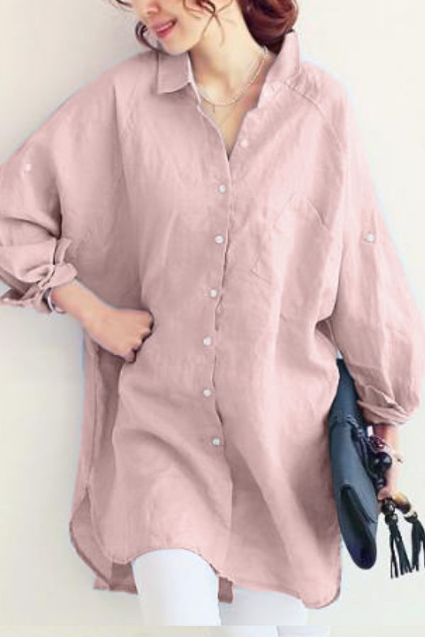 Olivia – Luxe Breathable Linen Shirt with Relaxed Fit