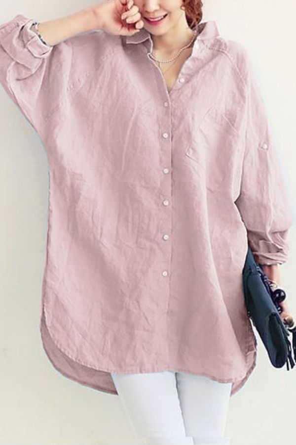 Olivia – Luxe Breathable Linen Shirt with Relaxed Fit