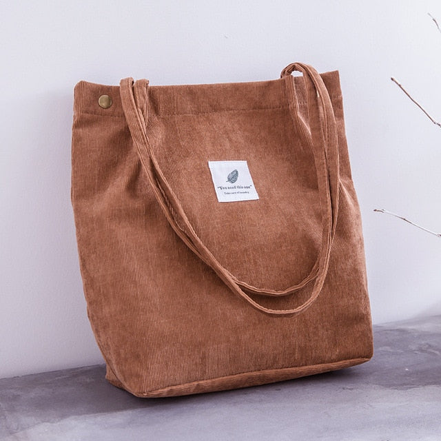 Sophie Comfortable Corduroy Shopper