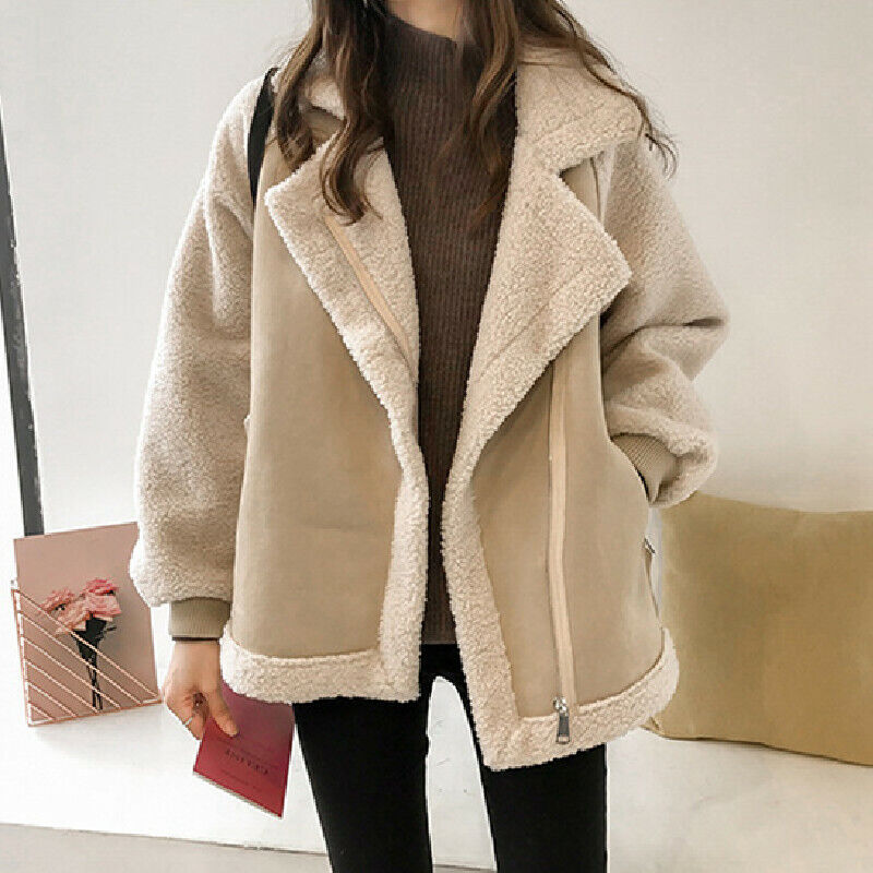 Warme Teddy Sherpa Jas met Oversized Pasvorm