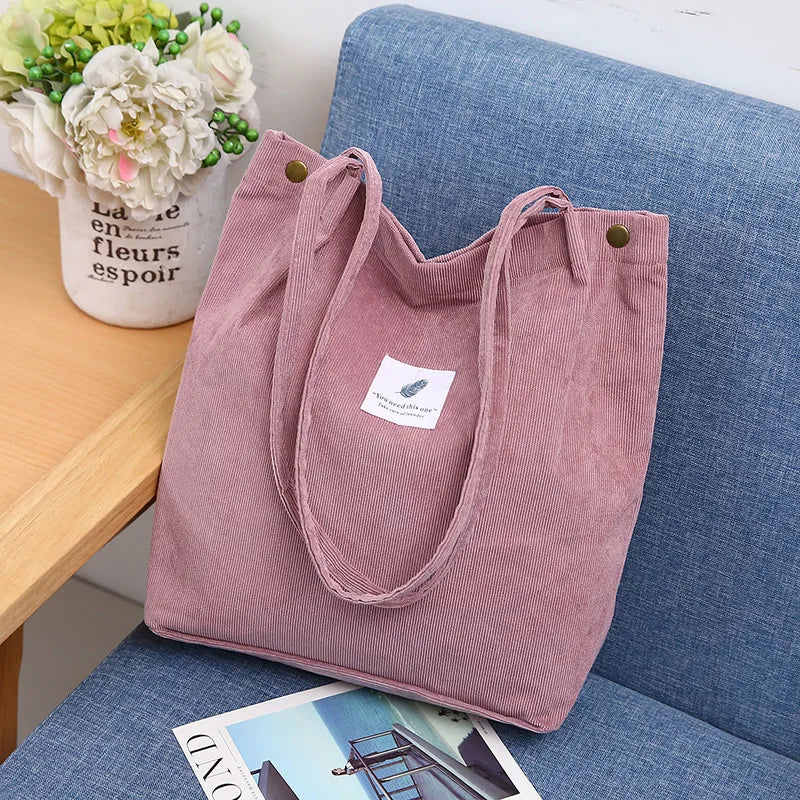 Sophie Comfortable Corduroy Shopper