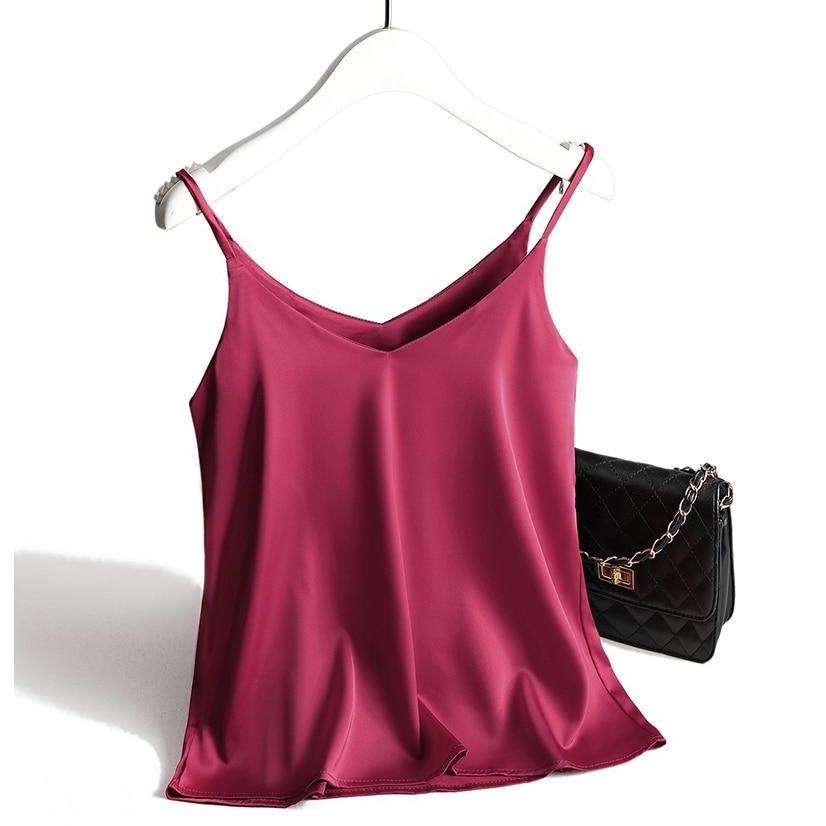 Femke Luxe Satin Women's Tank Top - Comfort and Elegance in One