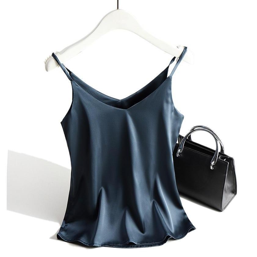 Femke Luxe Satin Women's Tank Top - Comfort and Elegance in One