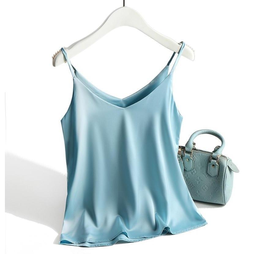 Femke Luxe Satin Women's Tank Top - Comfort and Elegance in One