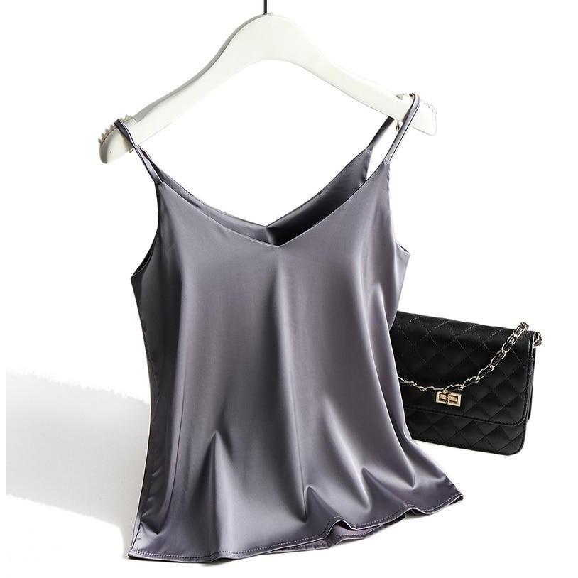 Femke Luxe Satin Women's Tank Top - Comfort and Elegance in One