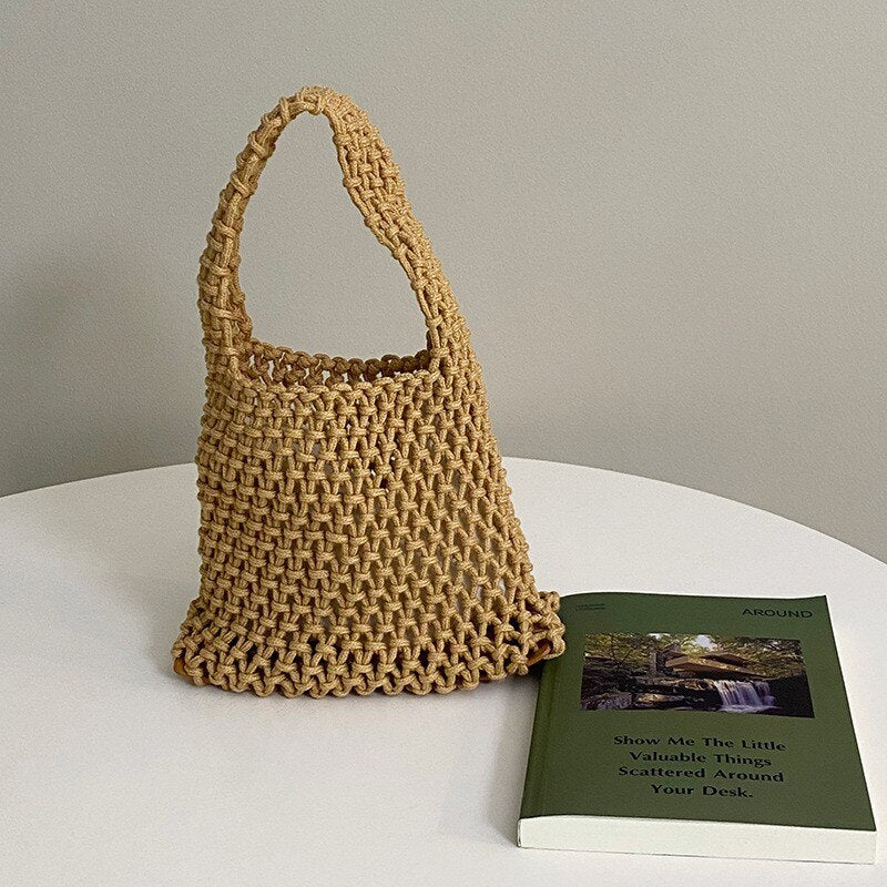 Amber's Luxe Crocheted Handbag for Women